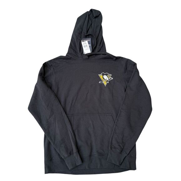 Fanatics Pittsburgh Penguins black Pullover Sweatshirt cotton blend size M NWT - Picture 1 of 6